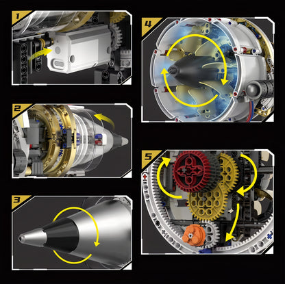 ForgeTurbine™ - LEGO Aircraft Engine Set